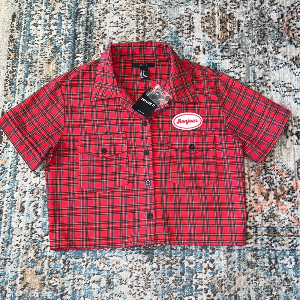 Forever 21 trucker shirt